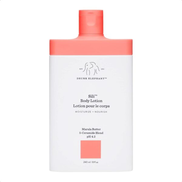 Drunk Elephant Sili Body Lotion - Deep, Calming Skin Moisturizer (240 mL / 8 Fl Oz)