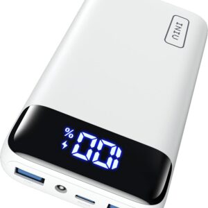 INIU Portable Charger, 22.5W PD3.0 QC4.0 Fast Charging LED Display 20000mAh Power Bank, Tri-Outputs Battery Pack Compatible with iPhone 16 15 14 13 12 Pro Samsung S22 Google iPad Tablet etc