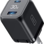 USB C Charger, INIU 30W PD QC 3.0 Dual Port Type C Charger Fast Charging Block, USB C Wall Charger with Foldable Plug for iPhone 16 15 14 13 12 Pro Max Samsung S22 S21 Note 20 iPad Pro Google AirPods