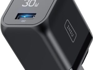 USB C Charger, INIU 30W PD QC 3.0 Dual Port Type C Charger Fast Charging Block, USB C Wall Charger with Foldable Plug for iPhone 16 15 14 13 12 Pro Max Samsung S22 S21 Note 20 iPad Pro Google AirPods