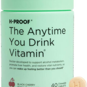 H PROOF The Anytime You Drink Vitamin 20 Servings Black Cherry