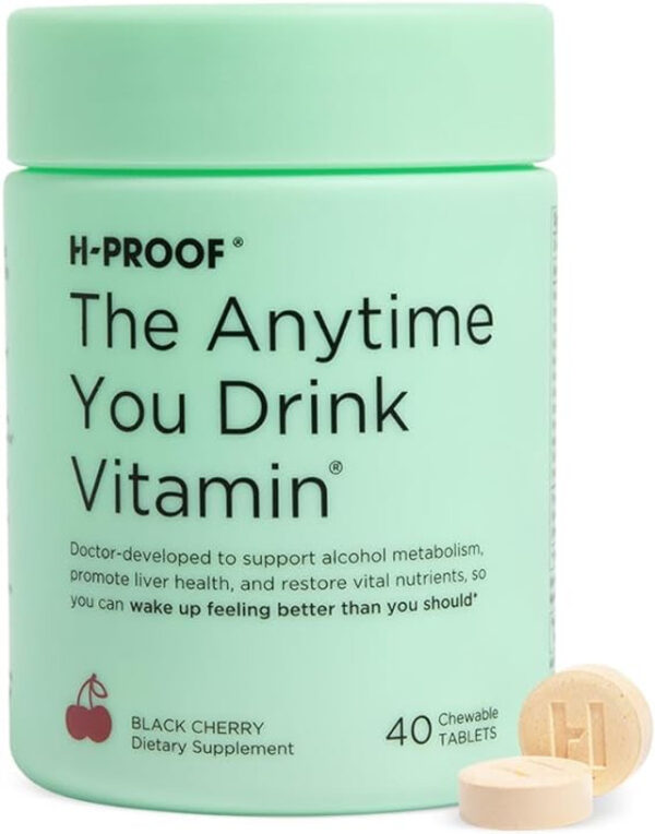 H PROOF The Anytime You Drink Vitamin 20 Servings Black Cherry