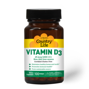 Country Life Vitamin D3 1,000 I.U.