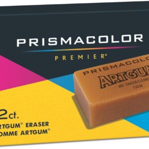 Prismacolor Design ArtGum Erasers, Beige, Pack of 12