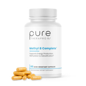 Pure Therapro Rx Methyl B Complete - 60 Vegetable Capsules | Optimal Methylation Support Supplement with Quatrefolic 5-MTHF (Active folate), Methylcobalamin (Active B12), B2, B6, and TMG | Pharmaceutical Grade