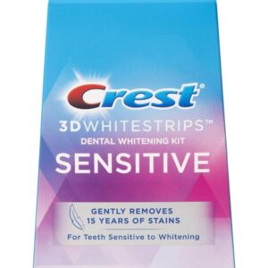 Crest 3D Whitestrips for Sensitive Teeth, Teeth Whitening Strip Kit, 28 Strips (14 Count Pack)