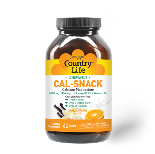 Country Life Chewable Cal-Snack, Calcium-Magnesium