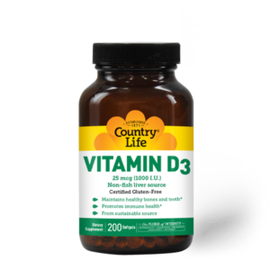 Country Life Vitamin D3 1,000 I.U.