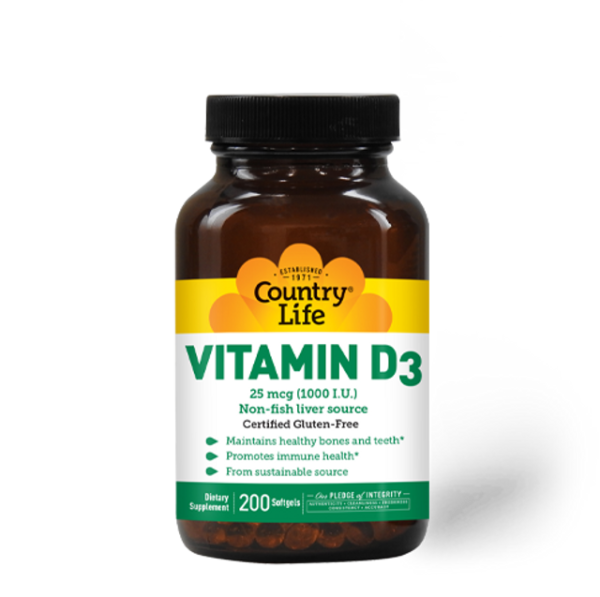 Country Life Vitamin D3 1,000 I.U.