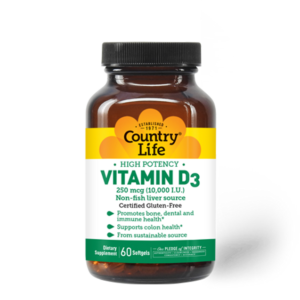 Country Life Vitamin D3 10,000 I.U.