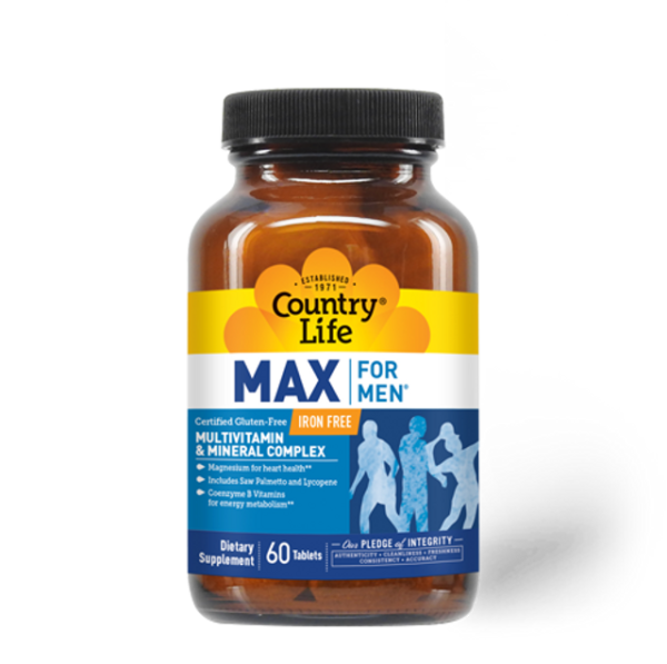 Country Life MAX For Men Iron Free Multivitamin