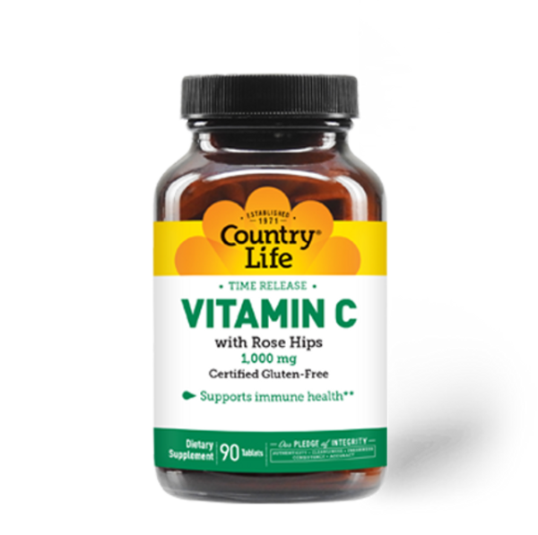 Country Life Time Release Vitamin C with Rose Hips