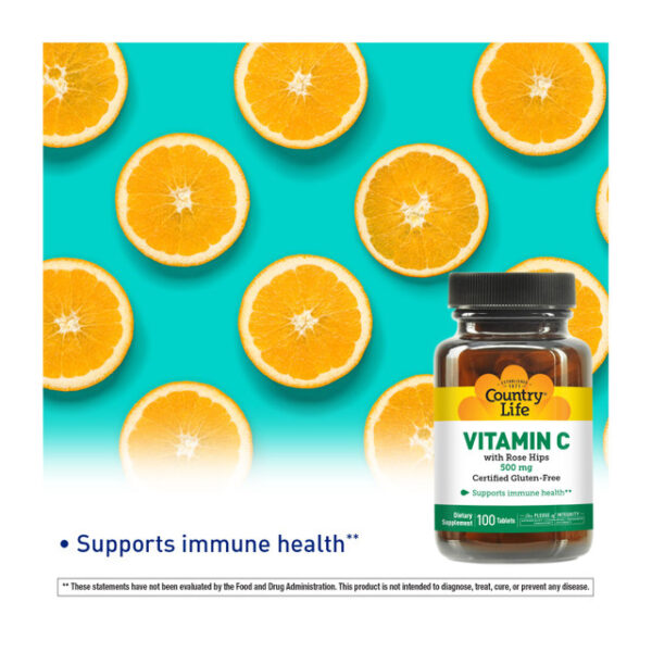 Country Life Vitamin-C 500 mg (100 tablets) - Image 3