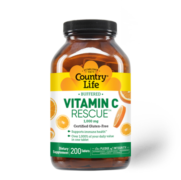 Country Life Buffered Vitamin C Rescue 1000 mg