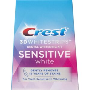 Crest 3D Whitestrips for Sensitive Teeth, Teeth Whitening Strip Kit, 26 Strips (13 Count Pack), Pack of 1