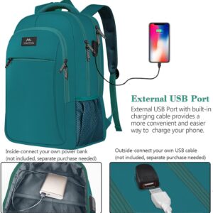 MATEIN Slim Laptop Backpack, Anti Theft 15.6 inch Computer Travel Backpack with USB Charging Port for Work College, Sturdy Water Resistant Daily Rucksack...