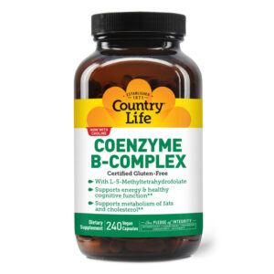 Country Life Coenzyme B-Complex Vitamin Support Energy And Metabolism Daily Supplement 240 Ct