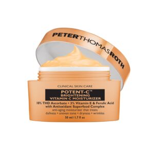 Peter Thomas Roth | Potent-C Brightening Vitamin C Moisturizer, For Dullness, Uneven Skin Tone, Dark Spots and Wrinkles, Antioxidant Moisturizer