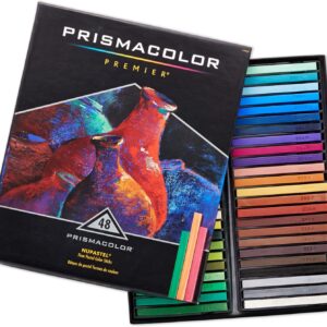 Prismacolor Premier Nupastel Firm Pastel Color Sticks, Adult Coloring, 48 Pack