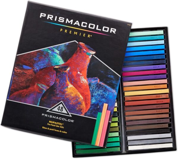 Prismacolor Premier Nupastel Firm Pastel Color Sticks, Adult Coloring, 48 Pack