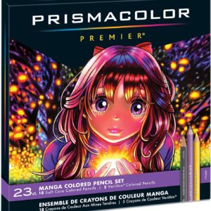 Prismacolor Premier Colored Pencils, Manga Colors, Adult Coloring, 23 Pack