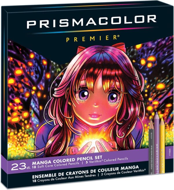 Prismacolor Premier Colored Pencils, Manga Colors, Adult Coloring, 23 Pack