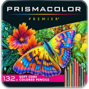 Prismacolor Colored Pencils, Premier Soft Core Pencils, Assorted, 132 Count