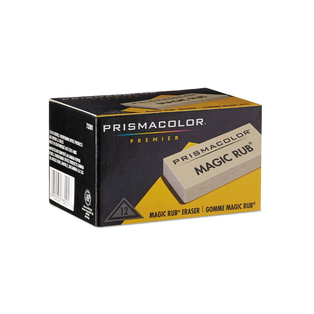 Prismacolor Premier Magic Rub Vinyl Erasers, 12 Pack