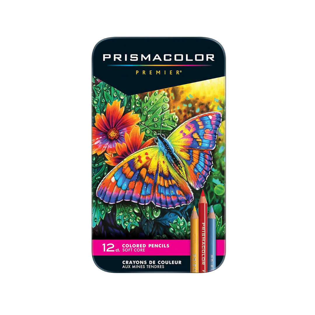 Prismacolor Premier Colored Pencils, Soft Core, Adult Coloring, 12 Pack