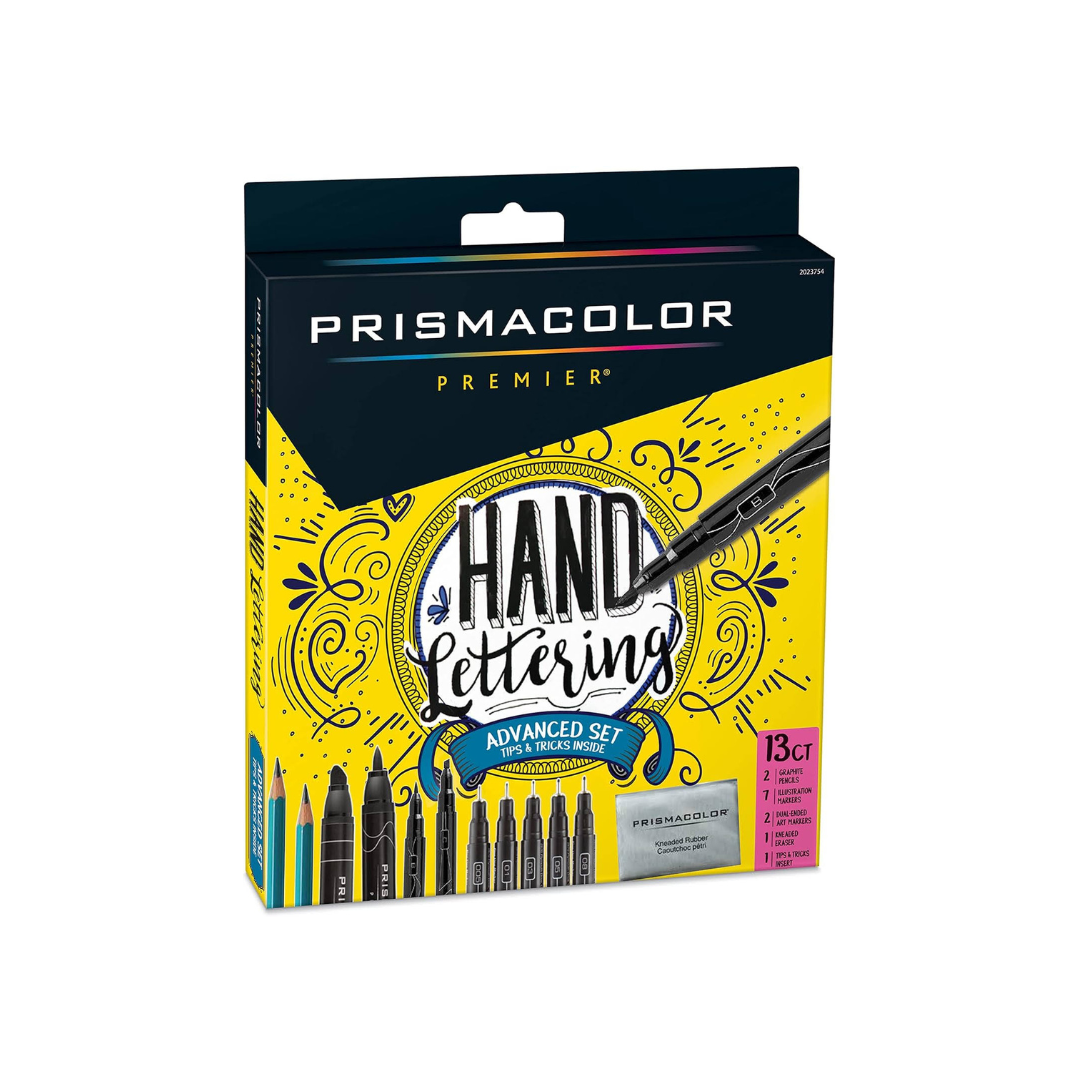 Prismacolor Premier Advanced Hand Lettering Set With Illustration Markers, Art Pens, Pencils 13 Count