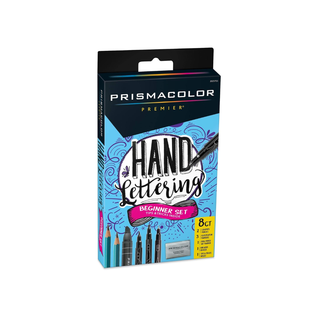 Prismacolor Premier Beginner Hand Lettering Set With Illustration Markers, Art Markers, 8 Count