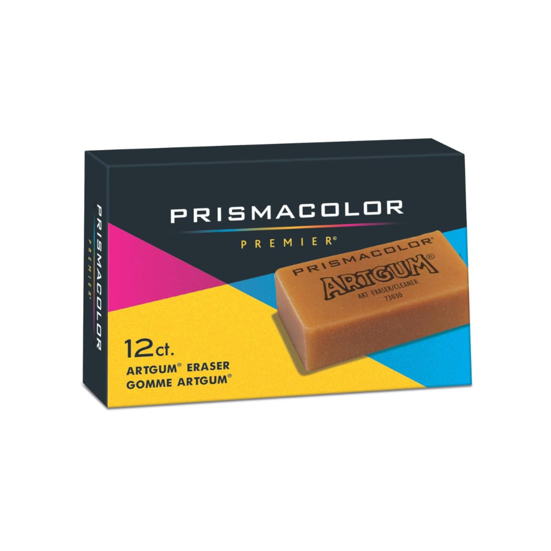 Prismacolor Design ArtGum Erasers, Beige, Pack of 12