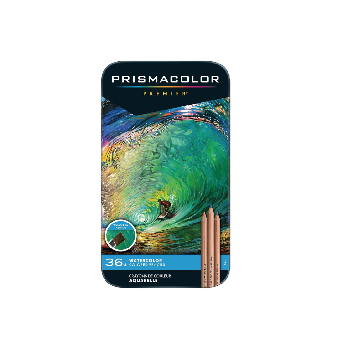 Prismacolor Premier Colored Pencils, Water-Soluble Color Pencil Set, Assorted Colors, Adult Coloring, 36 Count