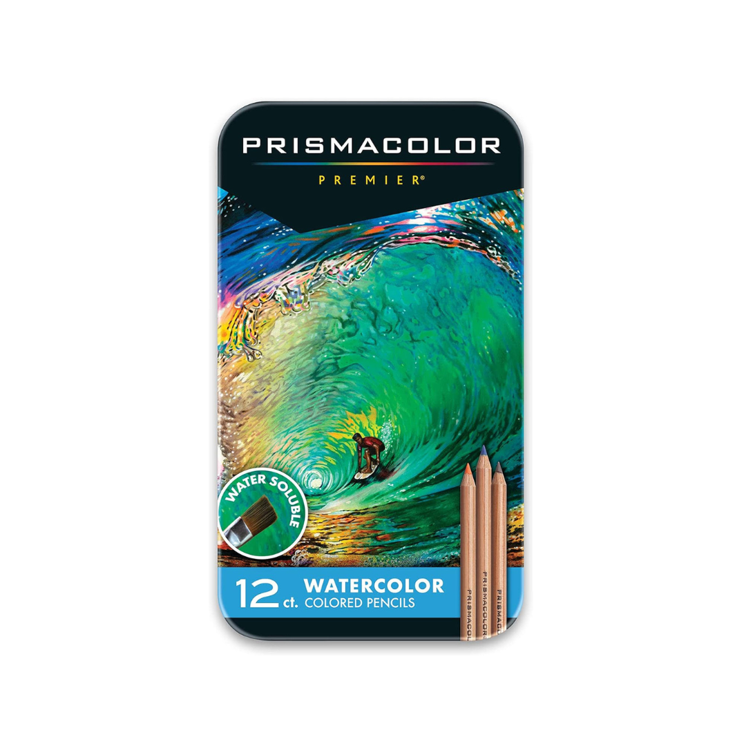 Prismacolor Premier Water-Soluble Colored Pencils, 12 Pack