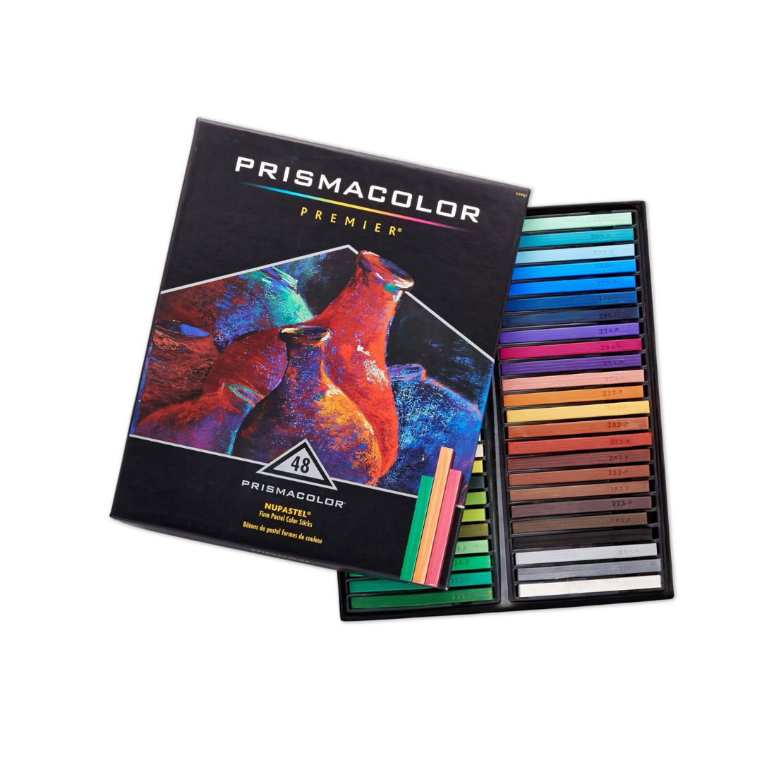 Prismacolor Premier Nupastel Firm Pastel Color Sticks, Adult Coloring, 48 Pack