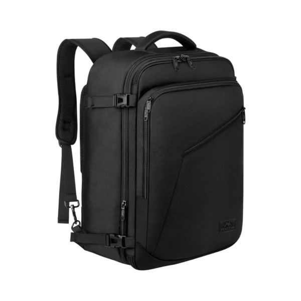 MATEIN Carry on Backpack, Extra Large Travel Backpack Expandable Airplane Approved Weekender Bag for Men and Women, Water Resistant Lightweight Daypack for Flight 40L, Black