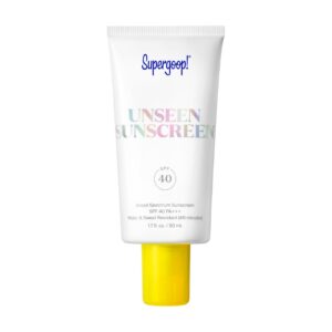 Supergoop! Unseen Sunscreen - SPF 40-1.7 fl oz - Invisible, Broad Spectrum Face Sunscreen - Weightless, Scentless, and Oil Free - For All Skin Types