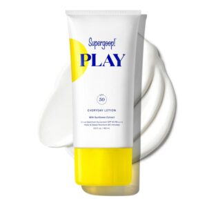 Supergoop! PLAY Everyday Lotion SPF 50-5.5 fl oz - Broad Spectrum Body & Face Sunscreen for Sensitive Skin - Great for Active Days - Fast Absorbing