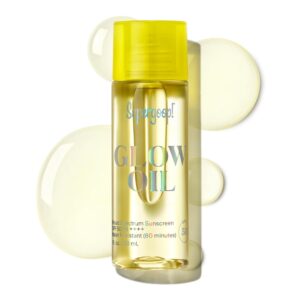 Supergoop! Glow Oil - 1 fl oz - SPF 50 PA++++ Vitamin E Body Oil + Broad Spectrum Sunscreen Protection - With Marigold, Meadowfoam & Grape Seed Extracts