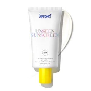 Supergoop! Unseen Sunscreen - SPF 40 - Invisible, Broad Spectrum Face Sunscreen - Weightless, Scentless, and Oil Free - For All Skin Types and Skin Tones