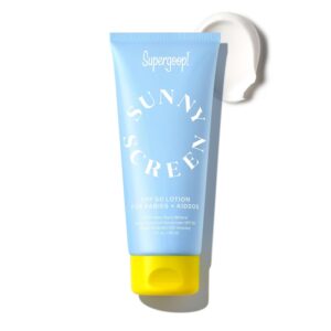 Supergoop! Sunnyscreen 100% Mineral Lotion SPF 50, 3.0 fl oz - Face & Body Sunscreen for Babies & Kids - 100% Non-Nano Mineral Formula