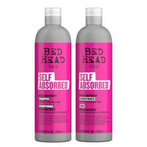 TIGI Bed Head Shampoo and Conditioner For Dry Hair Self Absorbed Nourishing Hair Care to Visibly Repair Hair and Strengthen it From Within 25.36 Fl Oz (Pack of 2)