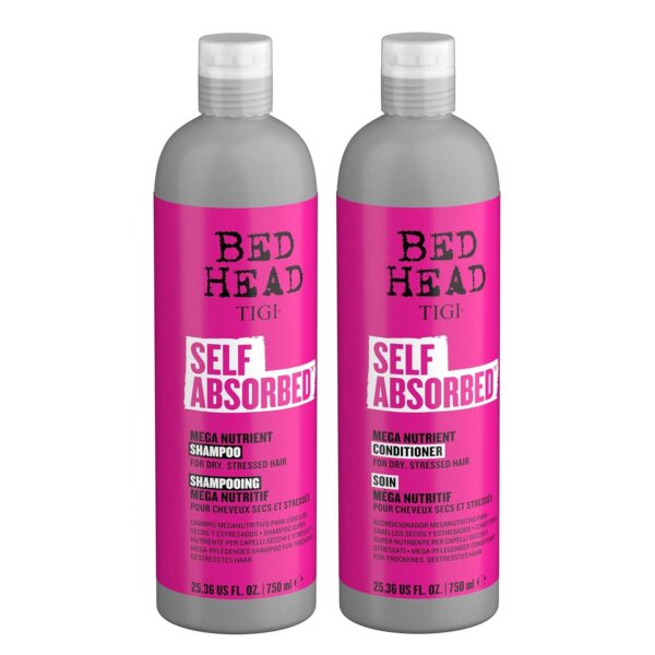 TIGI Bed Head Shampoo and Conditioner For Dry Hair Self Absorbed Nourishing Hair Care to Visibly Repair Hair and Strengthen it From Within 25.36 Fl Oz (Pack of 2) - Image 2