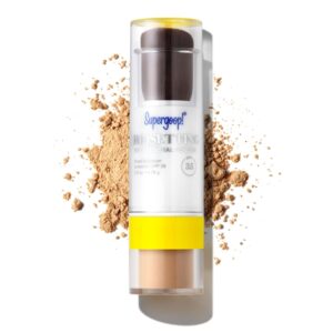 Supergoop! (Re) setting 100% Mineral Powder, Medium - 0.15 oz - Makeup Setting Powder + Broad Spectrum SPF 35 PA+++ Sunscreen - With Ceramides, Olive Glycerides & Coated Silica Spheres