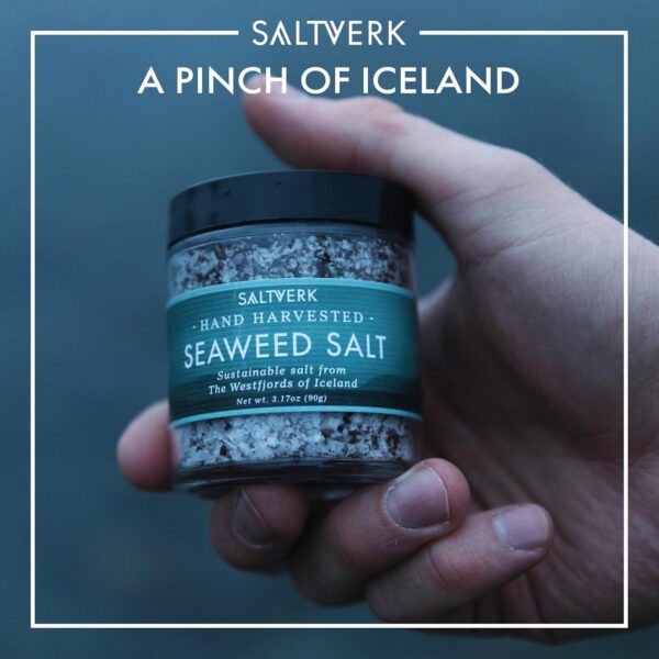 Saltverk Seaweed Sea Salt - 3.17 Ounces Jar - Hand Harvested Gourmet - Sustainably Made - Image 2