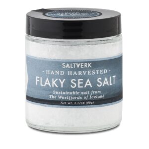 Saltverk Birch Smoked Sea Salt - 3.17 Ounces Jar - Hand Harvested Gourmet - Sustainably Made