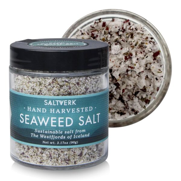 Saltverk Birch Smoked Sea Salt - 3.17 Ounces Jar - Hand Harvested Gourmet - Sustainably Made