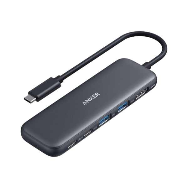 Anker 332 USB-C Hub (5-in-1) with 4K HDMI Display, 5Gbps - and 2 5Gbps USB-A Data Ports and for MacBook Pro, MacBook Air, Dell XPS, Lenovo Thinkpad, HP Laptops and More