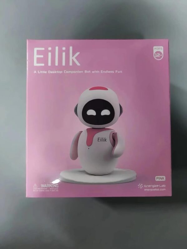 Eilik Pink - Touch Interactive Toys, Cute Robot Pets with Abundant Emotions. Idle Animations&Mini-Games, Unique Gift for Girls & Boys. Support Update. - Image 2