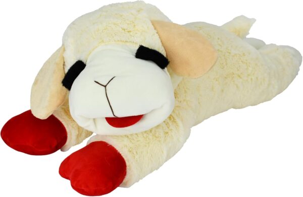 Multipet's Officially Licensed Lamb Chop Jumbo White Plush Dog Toy, 24-Inch